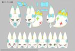  anthro bib blue_nose canine chibi crown female final_fantasy fur hair_bow hair_ribbon mammal model_sheet official_art open_mouth ribbons simple_background smile solo square_enix tama_(world_of_final_fantasy) video_games white_fur world_of_final_fantasy yellow_sclera 