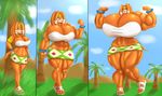  2016 absurd_res anthro big_breasts breasts cleavage clothed clothing echidna female hi_res huge_breasts hyper hyper_breasts hyperstorm_h mammal marauder6272 monotreme muscular muscular_female solo sonic_(series) tikal_the_echidna 