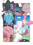  &lt;3 amber_eyes anus asphyxiation black_fur blue_eyes blue_fur blush bound bow breasts butt censored choking cum cum_inside eeveelution female fur half-closed_eyes internal luxray male male/female nintendo open_mouth penetration penis pink_nose pok&eacute;mon pussy red_nose small_breasts snuff sylveon tongue tongue_out urine vaginal vaginal_penetration video_games 皇　量太 