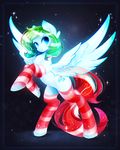  blue_eyes cutie_mark equine fan_character feathered_wings feathers female feral green_hair hair hooves koveliana mammal my_little_pony pegasus smile solo white_feathers wings 
