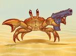  angry arthropod crab crustacean feral gun handgun humorous marine pistol ranged_weapon rollwulf solo weapon 