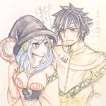  1boy 1girl cosplay crossover fairy_tail female magi male 