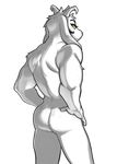  anthro asriel_dreemurr butt cabigoola caprine goat looking_at_viewer male mammal muscular nude solo undertale video_games 