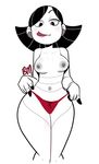  bikini blush blushmallet breasts clothing female humanoid machine nipples not_furry robomallet robot swimsuit tongue tongue_out white_skin 