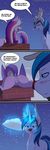  2016 absurd_res blue_hair blush butt chimney dialogue dock duo english_text equine fake_antlers feathered_wings feathers female feral friendship_is_magic glowing hair hi_res horn levitation magic mammal multicolored_hair my_little_pony open_mouth outside princess_cadance_(mlp) pussy shining_armor_(mlp) silverfox057 snow spread_legs spreading text unicorn winged_unicorn wings 