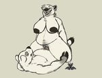  bear big_breasts breasts cowgirl_position female female_on_top grin magpiehyena male male/female mammal on_top penis piercing polar_bear pussy self_fuck selfcest sex sketch slightly_chubby square_crossover vaginal 
