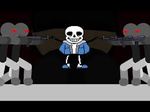  2016 fight gun ranged_weapon sans smile undertale video_games weapon 