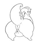  animated anus big_butt black_and_white butt darkboss female goodra huge_butt looking_back monochrome nintendo pok&eacute;mon presenting presenting_hindquarters puffy_anus pussy shaking_butt solo video_games 