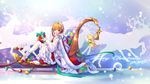  2016 :d \||/ ankle_boots ball bangs blonde_hair blurry boots bow box cane cape cardcaptor_sakura christmas christmas_ornaments dress english eyebrows_visible_through_hair flying from_side gift gift_box green_eyes green_ribbon hairband high_heel_boots high_heels highres holding kero kingchenxi kinomoto_sakura knees_up leg_up long_sleeves looking_at_viewer merry_christmas open_mouth puffy_long_sleeves puffy_sleeves red_bow red_cape red_ribbon reindeer ribbon sack short_hair silhouette sitting sleigh smile snow_globe snowing star tower white_bow white_dress white_footwear white_legwear 