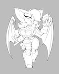  2016 anthro bat big_breasts bigdad breasts cleavage clothed clothing female mammal rouge_the_bat solo sonic_(series) 