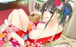  breasts game-style ino kimono open_shirt pussy wallpaper 