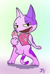  animal_crossing balls big_penis bob_(animal_crossing) clothing dress feline josephtl_(artist) male mammal masturbation nintendo penis precum simple_background solo video_games 