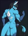  anthro big_penis canine erection fox looking_at_viewer male mammal muscular nude penis smile solo standign tridark 