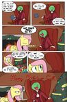  2016 angry annoyed anon book chair christmas christmas_tree clothing comic dialogue duo english_text equine festive fire fireplace fluttershy_(mlp) food friendship_is_magic gift happy holidays horse human inside male mammal mean my_little_pony open_mouth pie robe shoutingisfun smile sweetie_belle_(mlp) table text throwing tinsel tree 