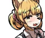  black_eyes blonde_hair buried_frog fox furry open_mouth short_hair 