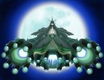  celesteela full_moon moon night nintendo no_humans pokemon pokemon_(game) pokemon_sm rocket ultra_beast 