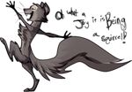  alpha_channel anthro digitigrade english_text eyes_closed fur grey_fur low_res male mammal nude open_mouth rodent simple_background smile solo squirrel standing teeth text transparent_background zenirix 