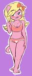  anthro blonde_hair blush bow cartoon_network cat clothing crossgender cub eyelashes feline female fur gumball_watterson hair mammal panties pink_fur the_amazing_world_of_gumball underwear unknown_artist whiskers young 