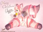  &lt;3 2016 bell blush bow canine chiffon christmas cute female fox gift holidays lying mammal paws pussy senz solo tongue 