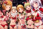  bikini christmas cleavage sonsoso swimsuits the_idolm@ster thighhighs 