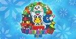  2016 christmas delibird holidays litten nintendo official_art pikachu pok&eacute;mon popplio rowlet snowflake video_games 