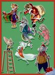  2016 anthro canine caprine cheetah christmas disney feline female fennec fox fur holidays jaguar lagomorph male mammal rabbit sheep winter wolf zigrock001 zootopia 