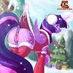  2016 anatomically_correct anatomically_correct_pussy animal_genitalia animal_pussy anus bedroom_eyes butt christmas christmas_tree clitoral_winking clitoris clothed clothing costume cutie_mark dock equine equine_pussy feathered_wings feathers female feral friendship_is_magic fur hair half-closed_eyes holidays horn kanashiipanda looking_at_viewer looking_back magic mammal multicolored_hair my_little_pony outside presenting purple_eyes purple_feathers purple_fur purple_hair pussy seductive snow solo spread_pussy spreading tree twilight_sparkle_(mlp) winged_unicorn wings winter 