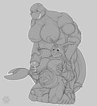  big_breasts big_penis breasts cetacean darwentheorca digimon eyewear fasttrack37d gabumon glasses herm intersex mammal manly marine muscular muscular_intersex orca penis simple_background slightly_chubby thick_tail whale 