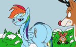  angry big_butt butt cervine clarice cutie_mark dadashiefagg0t- equine female friendship_is_magic horse male mammal ms_paint my_little_pony nervous pony rainbow_dash_(mlp) reindeer rudolph snow 