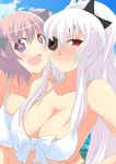 2girls bikini breasts female hibari_(senran_kagura) multiple_girls senran_kagura yagyuu_(senran_kagura) 