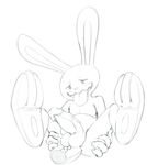 anal anal_penetration anthro anus balls duo glans greyscale holding_butt humanoid_penis kneeling lagomorph legs_up line_art looking-pleasured mammal max_(sam_and_max) monochrome nude open_mouth penetration penis rabbit reclining retracted_foreskin salaciouslx sam_and_max solo_focus spread_legs spreading tongue tongue_out uncut vein veiny_penis 