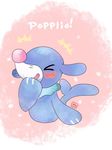  blue_body blush cute eyes_closed giggling mammal marine nintendo pinniped pok&eacute;mon popplio seal smile solo unknown_artist video_games 