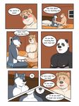  anthro bear biceps canine comic dog facial_hair fur garret husky male mammal nipples panda pecs rain-yatsu rainier rick_(rain-yatsu) seattle_fur 