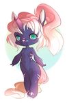  anthro breasts chibi equine female horn looking_at_viewer mammal nude slightly_chubby small_breasts smile solo teil unicorn 