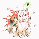  canine capcom chibiterasu deity female feral mammal markings solo video_games wolf ōkami ねる 