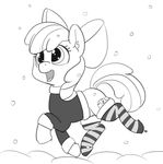  apple_bloom_(mlp) christmas clothed clothing cub cutie_mark earth_pony equine female friendship_is_magic hair hair_bow hair_ribbon happy holidays horse legwear mammal my_little_pony open_mouth pabbley pony ribbons smile snow solo stockings tongue wide_eyed young 