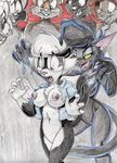  breasts canine cat claws clothing darke_katt feline female fox fureverick_(artist) helen_dish mammal nipples nude sabrina_(sabrina_online) sabrina_online sheila_vixen skunk torn_clothing tracey traditional_media_(artwork) zig_zag 