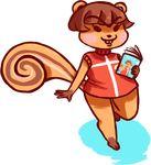 2016 alpha_channel animal_crossing anthro book buckteeth clothed clothing female hazel_(animal_crossing) inkyfrog mammal nintendo rodent rosy_cheeks simple_background smile solo squirrel teeth transparent_background video_games 
