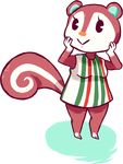  2016 :&gt; alpha_channel animal_crossing anthro clothed clothing female inkyfrog mammal nintendo poppy_(animal_crossing) rodent simple_background smile solo squirrel transparent_background video_games 