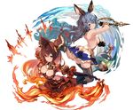  animal_ears anthuria arm_behind_head artist_name ass backless_outfit bangs bare_back black_gloves black_legwear boots breasts brown_dress brown_eyes brown_hair cleavage commentary dress elbow_gloves erune ferry_(granblue_fantasy) frilled_dress frills from_side gloves gradient_hair granblue_fantasy hair_between_eyes hair_ornament highres large_breasts long_hair looking_at_viewer medium_breasts multicolored_hair orange_hair puffy_short_sleeves puffy_sleeves short_dress short_sleeves sideboob signature simple_background smile thighhighs wavy_hair white_background yoo_(tabi_no_shiori) 