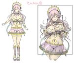  c: gloves headphones horoscope libra long_hair looking_at_viewer multiple_views nitroplus pasties pink_hair red_eyes see-through star_pasties super_sonico tsuji_santa weighing_scale white_gloves 