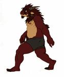  2014 animated anthro barefoot beard biped boxers_(clothing) brown_hair brown_horn brown_nipples brown_scales bulge claws clothed clothing countershade_face countershade_torso countershading digital_media_(artwork) dragon elbow_tufts eyebrows facial_hair fangs fileossur goatee hair horn long_hair loop male multicolored_scales nipples rossciaco scales scalie side_view simple_background solo tan_countershading tan_scales toe_claws topless tuft two_tone_scales underwear walking white_background 