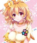  big_breasts blonde_hair blush cure_pine fresh_pretty_cure! magical_girl ribbon short_hair side_ponytail smiel yellow_eyes 