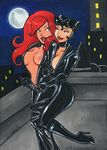  black_widow catwoman dc marvel natasha_romanoff 