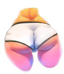  2016 big_butt butt camel_toe cartoon_network clothing digital_media_(artwork) female humanoid musikalgenius orange_skin penny_fitzgerald presenting pussy simple_background solo the_amazing_world_of_gumball underwear 
