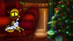  bunnicula bunnicula_(series) cat celebration chester christmas cute embrace feline happy holidays invalid_tag lagomorph love mammal merry rabbit sleeping vampire year 