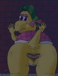  anatomically_correct anatomically_correct_pussy animal_genitalia animal_pussy anthro butt cloaca clothed clothing female koopa kylie_koopa looking_at_viewer looking_back mario_and_luigi_(series) mario_bros nintendo nude partner&#039;s_in_time presenting presenting_hindquarters pussy reptile roseee_(artist) scales scalie shell solo turtle video_games 