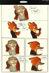  2016 anthro canine clothed clothing comic dialogue disney duo english_text female fox green_eyes hi_res judy_hopps lagomorph male mammal nick_wilde purple_eyes rabbit sprinkah tears text zootopia 