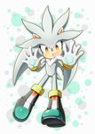  2016 anthro fur hedgehog male mammal silver_the_hedgehog sonic_(series) ねる 