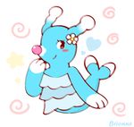  better_version_at_source black_eyes blush brionne chabooey cute female flower looking_away mammal marine nintendo pinniped plant pok&eacute;mon seal simple_background smile swirl video_games white_background 